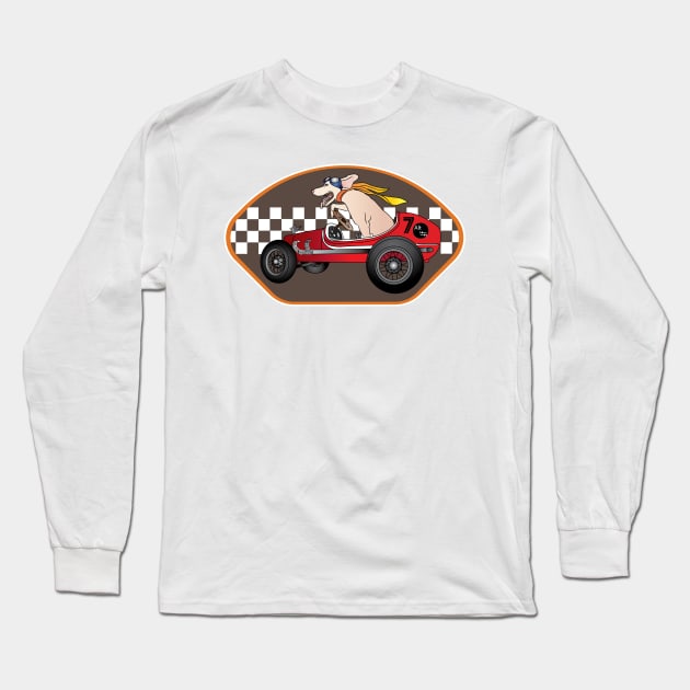 Pup Hotrod Racer Long Sleeve T-Shirt by AltTabStudio